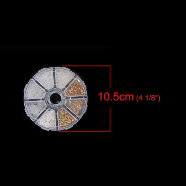 Lot de 400 embouts N&deg;02 mixte (soit 200 paires) poussoir pour boucle d'oreille.