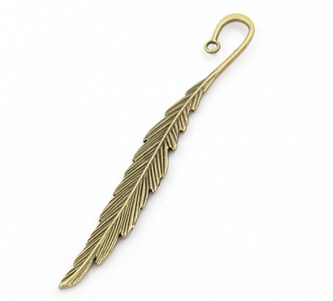 Marque page N&deg;01 plume Bronze