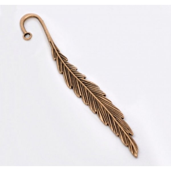 Marque page N&deg;01 plume Cuivre