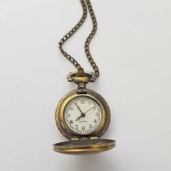 Montre Gousset Divers 01 Bronze Antique avec Cha&icirc;ne