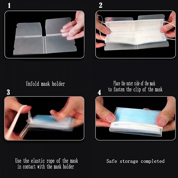 Organisateur de clip de rangement en plastique Bleu Fonc&eacute;