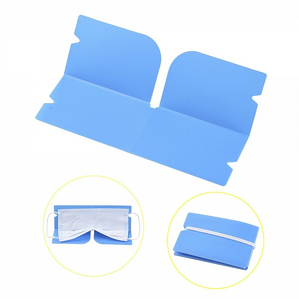 Organisateur de clip de rangement en plastique Bleu Fonc&eacute;