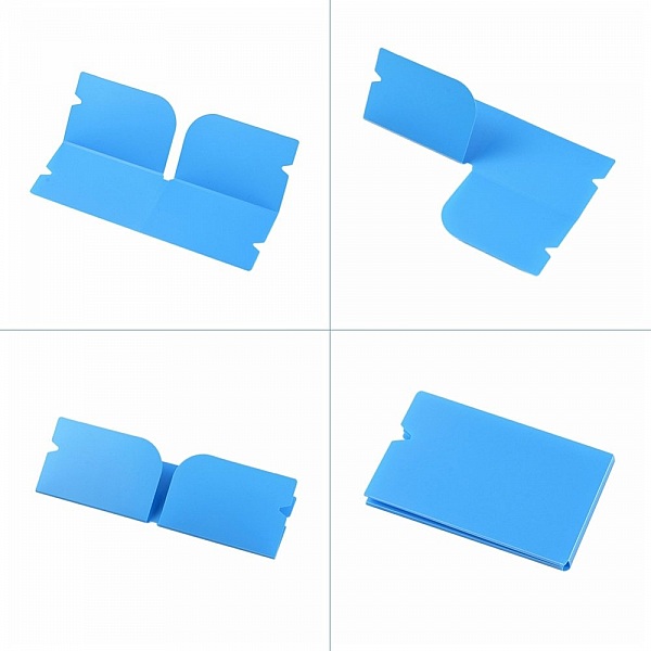 Organisateur de clip de rangement en plastique Bleu Fonc&eacute;