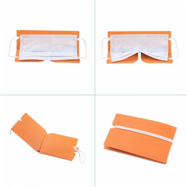 Organisateur de clip de rangement en plastique Orange