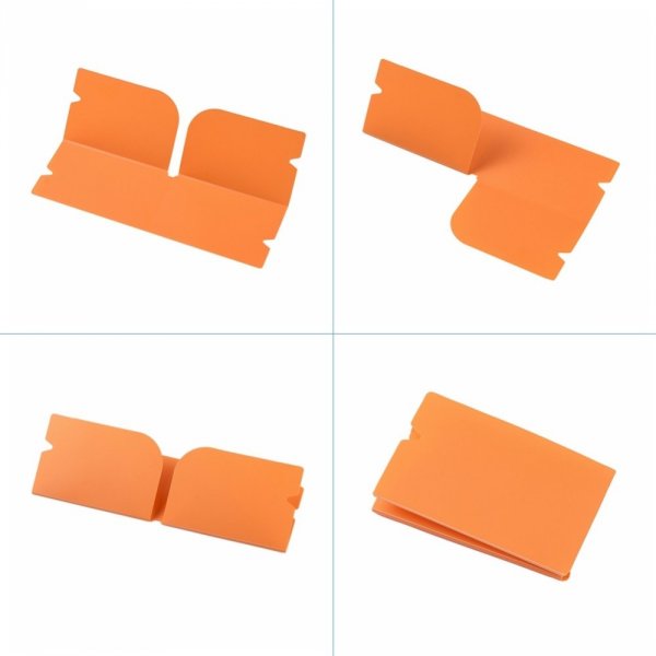 Organisateur de clip de rangement en plastique Orange