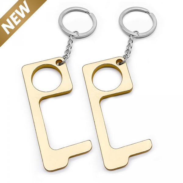 Ouvre-porte sans contact N&deg;01 Laiton