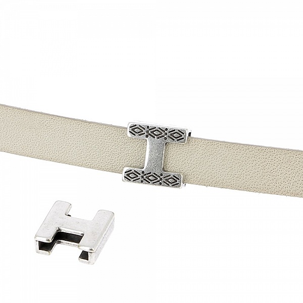 Passant 10 mm en Zamak N&deg;17 Argent