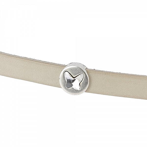 Passant 10 mm en Zamak N&deg;27 Argent