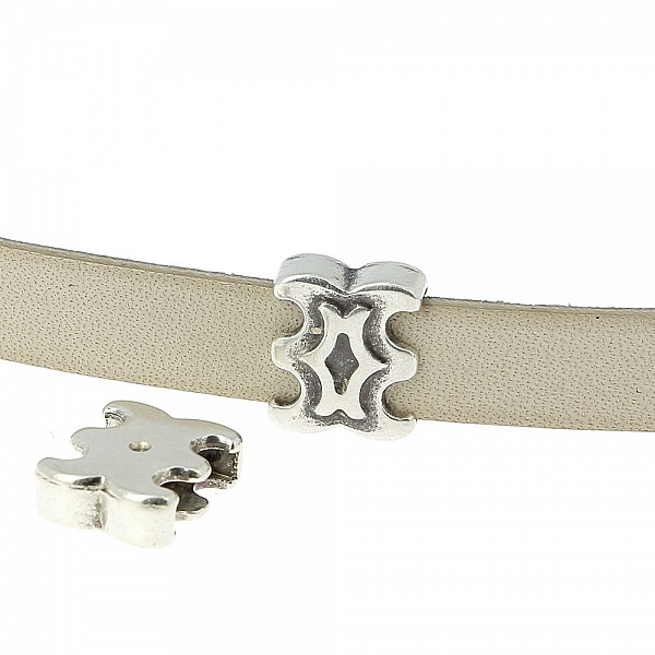 Passant 10 mm en Zamak N&deg;35 Argent