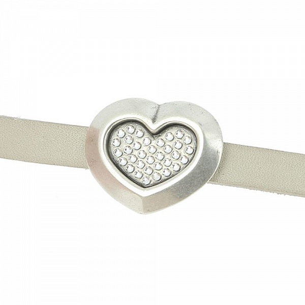 Passant 10 mm en Zamak N&deg;52 Argent