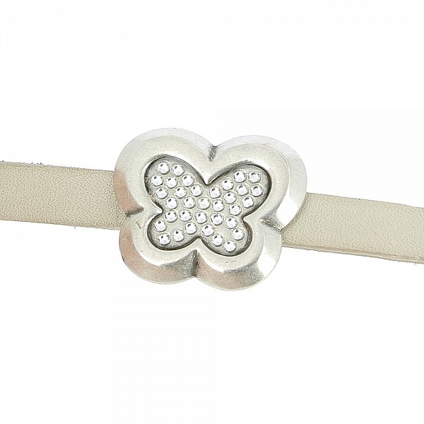 Passant 10 mm en Zamak N&deg;53 Argent