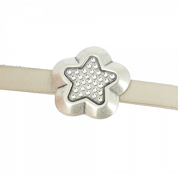 Passant 10 mm en Zamak N&deg;54 Argent