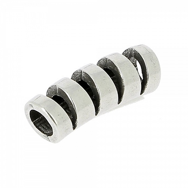 Passant 10 mm en Zamak Rond N&deg;01 Argent