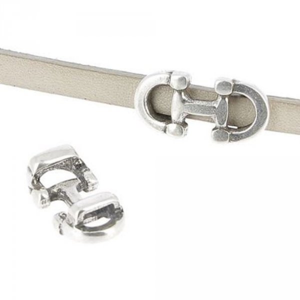 Passant 5 mm en Zamak N&deg;01 Argent