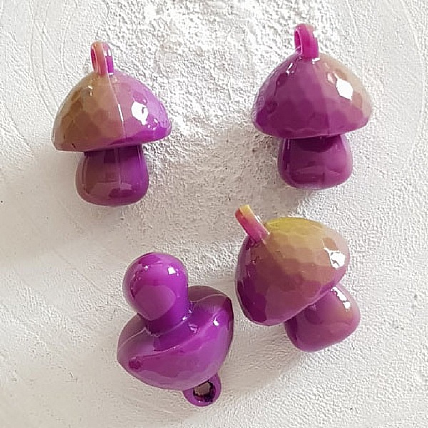 Pendentif Champignon bi-couleur N&deg;05