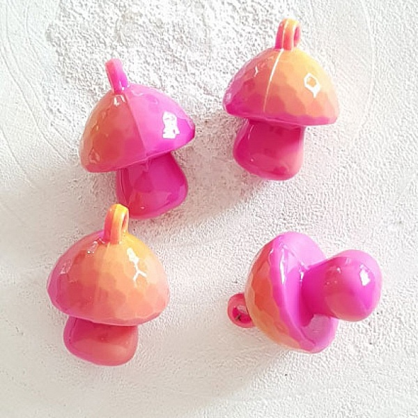 Pendentif Champignon bi-couleur N&deg;09