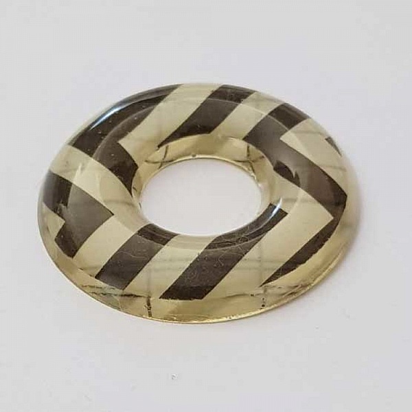 Pendentif donuts 35 mm en r&eacute;sine N&deg;001