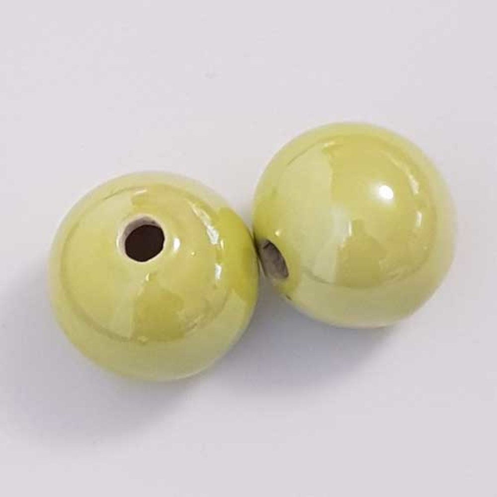 Perle Céramique Emaillée 30 mm N°01