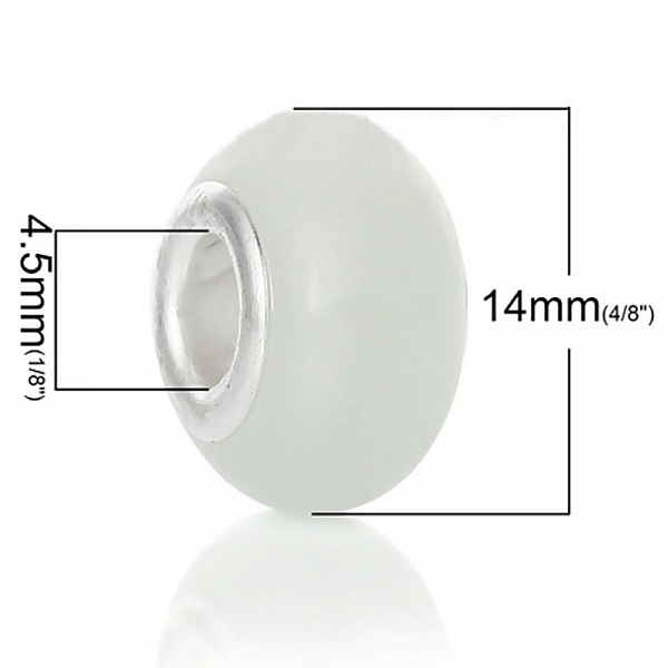 Perle N&deg;0100 compatible Europ&eacute;en blanc