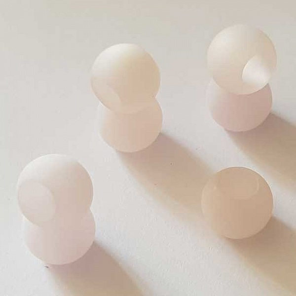 Perle Polaris Mat Ronde 14 mm Rose 001 x 1 Pi&egrave;ce