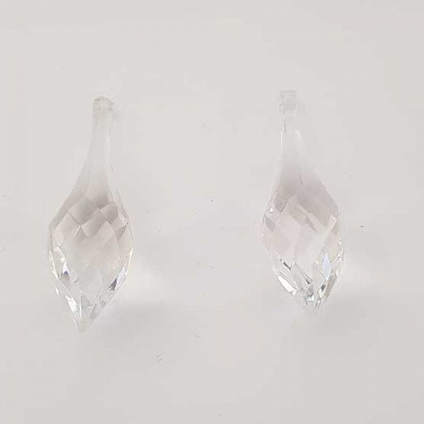 Perle acrylique Diamant transparent 73 x 21 mm Goutte