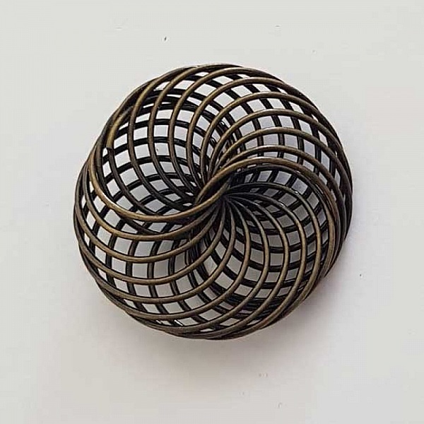 Perle spiral fleur 30 mm N&deg;04