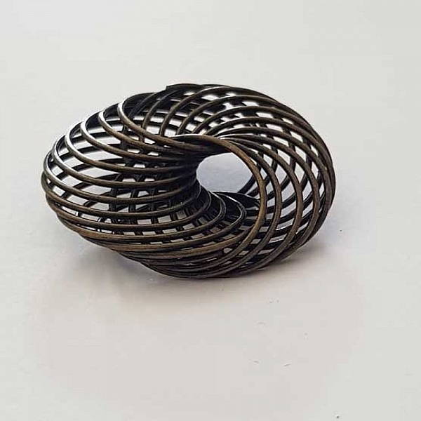 Perle spiral fleur 30 mm N&deg;04