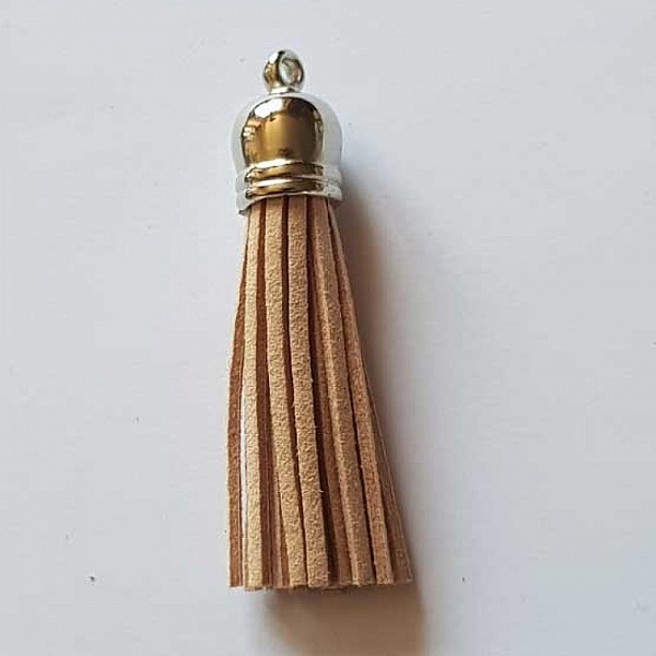 Pompon su&eacute;dine uni 60 mm N&deg;37 Saumon