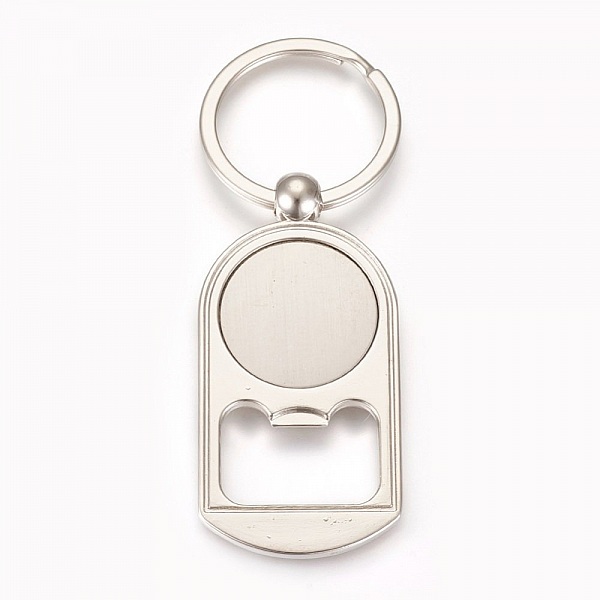 Porte cl&eacute; d&eacute;capsuleur 25 mm argent N&deg;03