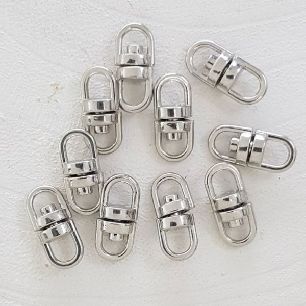 Portes-cl&eacute; rotatif Argent