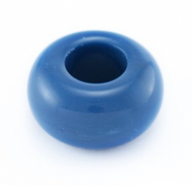 Rondelle r&eacute;sine Bleu Denim x 5 pi&egrave;ces