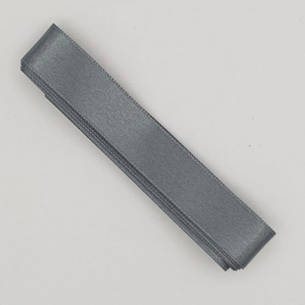Ruban satin Gris Fonc&eacute; double face de 10 mm x 0.50 cm