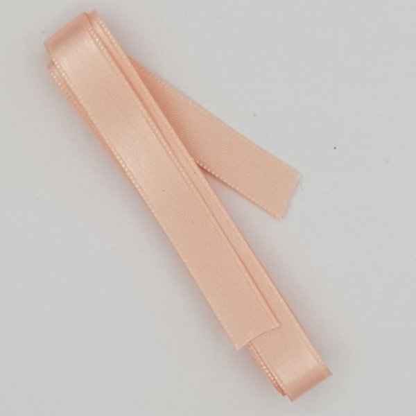 Ruban satin Saumon double face de 10 mm x 1 m&egrave;tre