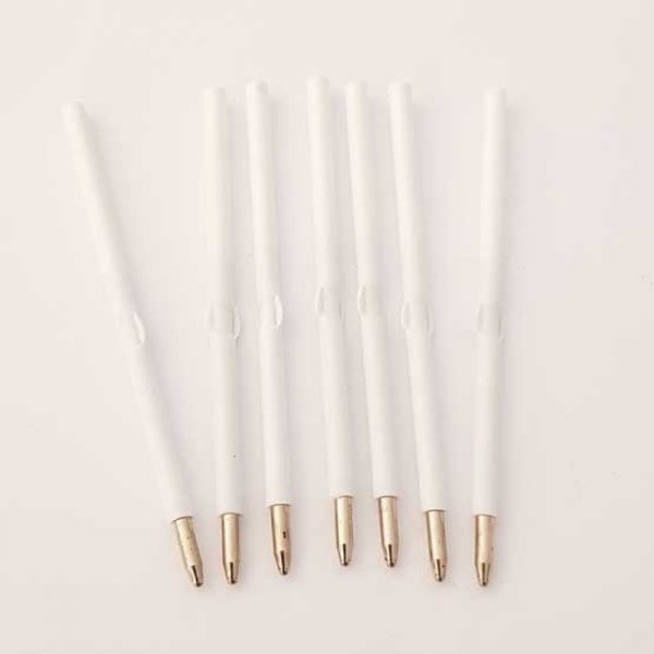 Stylo &agrave; d&eacute;corer de perles tube vide &agrave; customiser argent blanc x 1 pi&egrave;ce