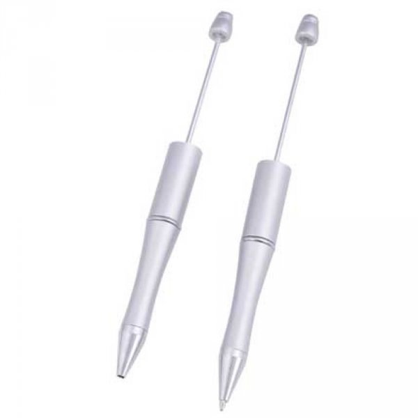 Stylo &agrave; d&eacute;corer pour perles Gris Argent&eacute; &agrave; customiser x 1 pi&egrave;ce