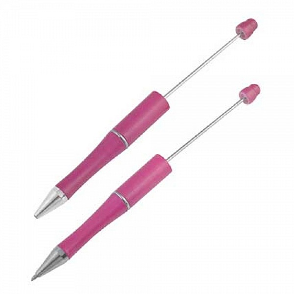Stylo &agrave; d&eacute;corer pour perles Rose Fonc&eacute; &agrave; customiser x 1 pi&egrave;ce