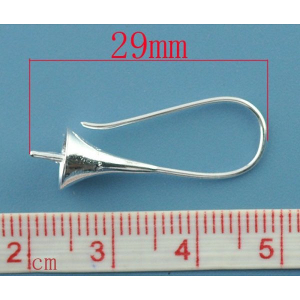 Support Boucle d'oreille pour boule &agrave; garnir x 1 Paire