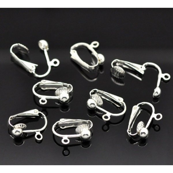 Support Boucle d'oreille Clip N&deg;02 x 5 Paires