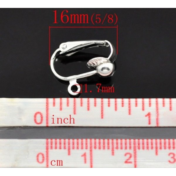 Support Boucle d'oreille Clip N&deg;02 x 10 Paires