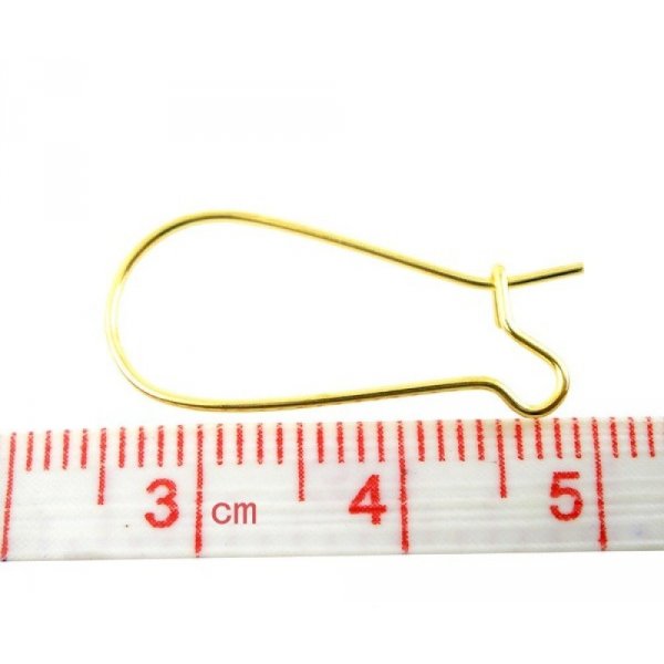 Support Boucle d'oreille Dormeuse 24mm N&deg;04 x 10 Paires