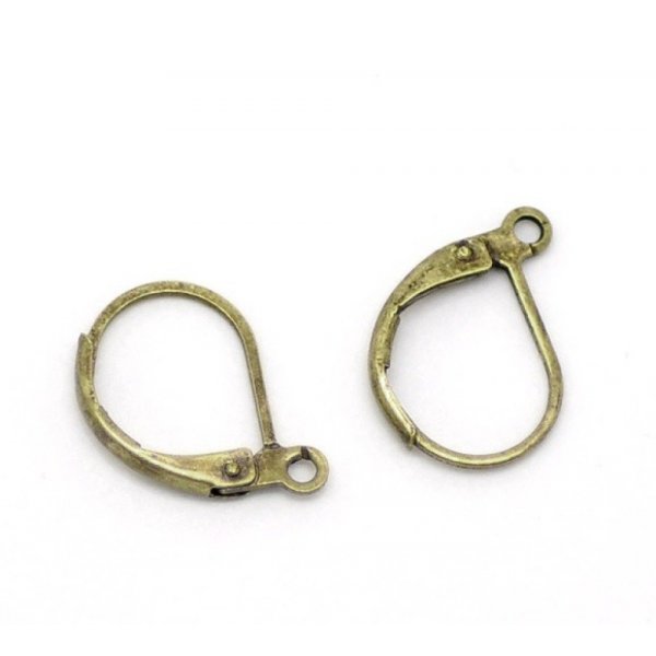 Support Boucle d'oreille Dormeuse N&deg;13 x 25 Paires