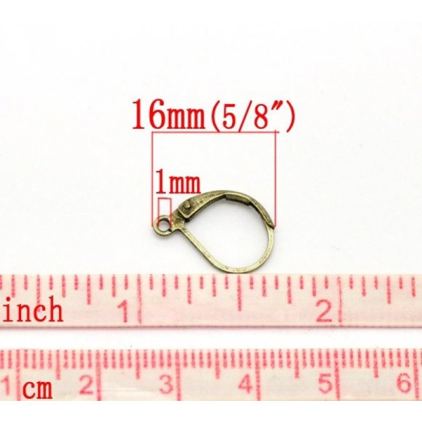 Support Boucle d'oreille Dormeuse N&deg;13 x 25 Paires