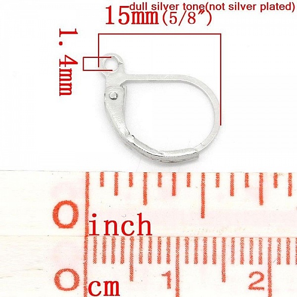 Support Boucle d'oreille Dormeuse N&deg;19 x 25 Paires