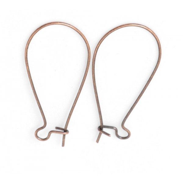 Support Boucle d'oreille Dormeuse 38mm N&deg;20 x 40 Paires