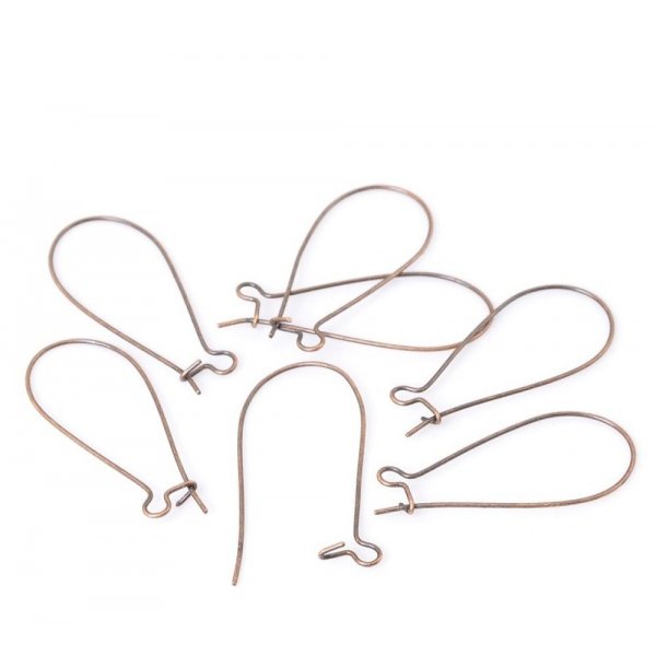 Support Boucle d'oreille Dormeuse 38mm N&deg;20 x 100 Paires