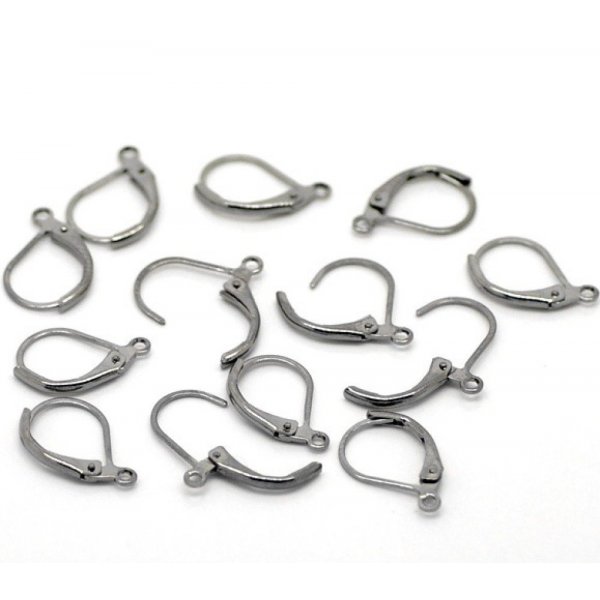 Support Boucle d'oreille Dormeuse N&deg;21 x 10 Paires