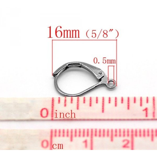 Support Boucle d'oreille Dormeuse N&deg;21 x 25 Paires