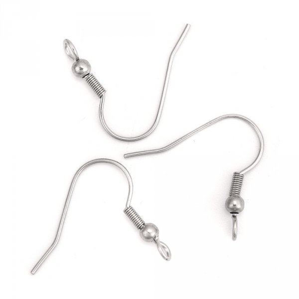 Support Boucle d'oreille Hame&ccedil;on Acier Inoxydable N&deg;03 x 5 paires
