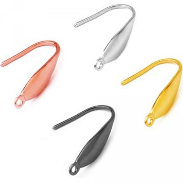 Support Boucle d'oreille Hame&ccedil;on Acier Inoxydable N&deg;10 Dor&eacute;