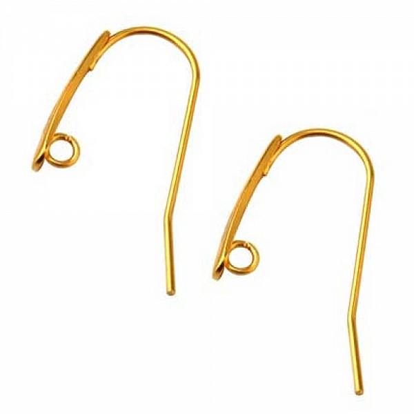 Support Boucle d'oreille Hame&ccedil;on Acier Inoxydable N&deg;11 Dor&eacute;